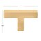 Gliderite Hardware 2-in. Solid Square Cabinet T-Knob Satin Gold 21683-T-SG-1 - alternate 3